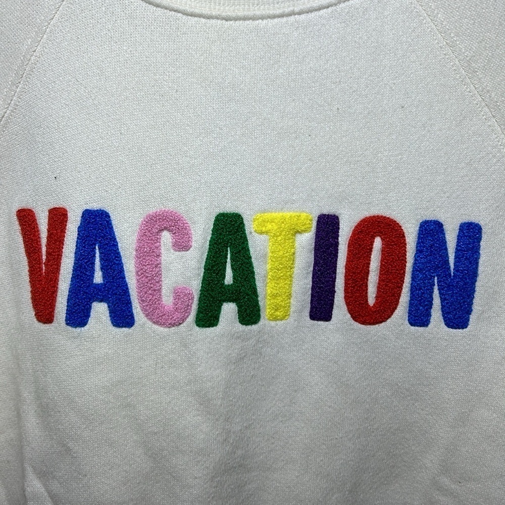 Z Supply Vacation Sweatshirt In Cream Size Small NWT - Picture 4 of 7